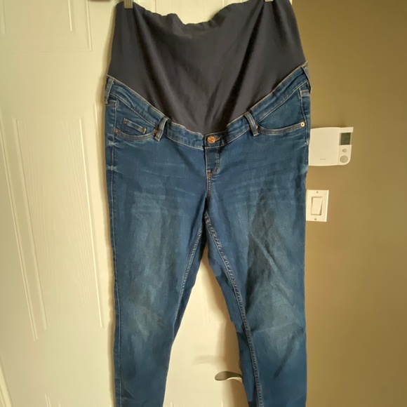 NWOT H&M mama maternity skinny jeans size LARGE - Picture 2 of 5